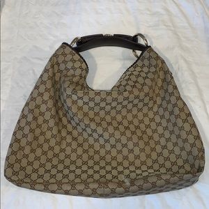 Authentic Gucci Large Horsebit Hobo